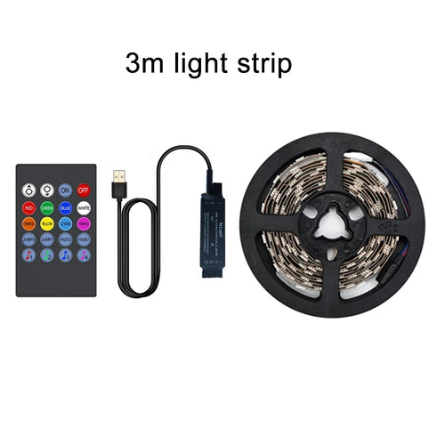 TV Backlight Music Sync USB Powered RGB LED Strip Light for 15 - 80