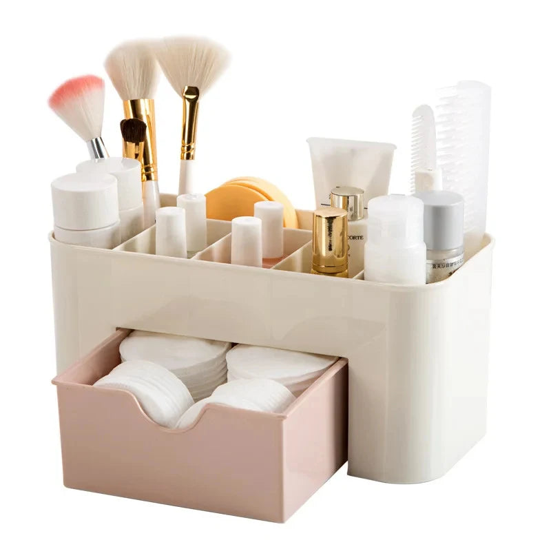 Nail Storage Box Plastic Drawer Style Easy to Clean Desktop