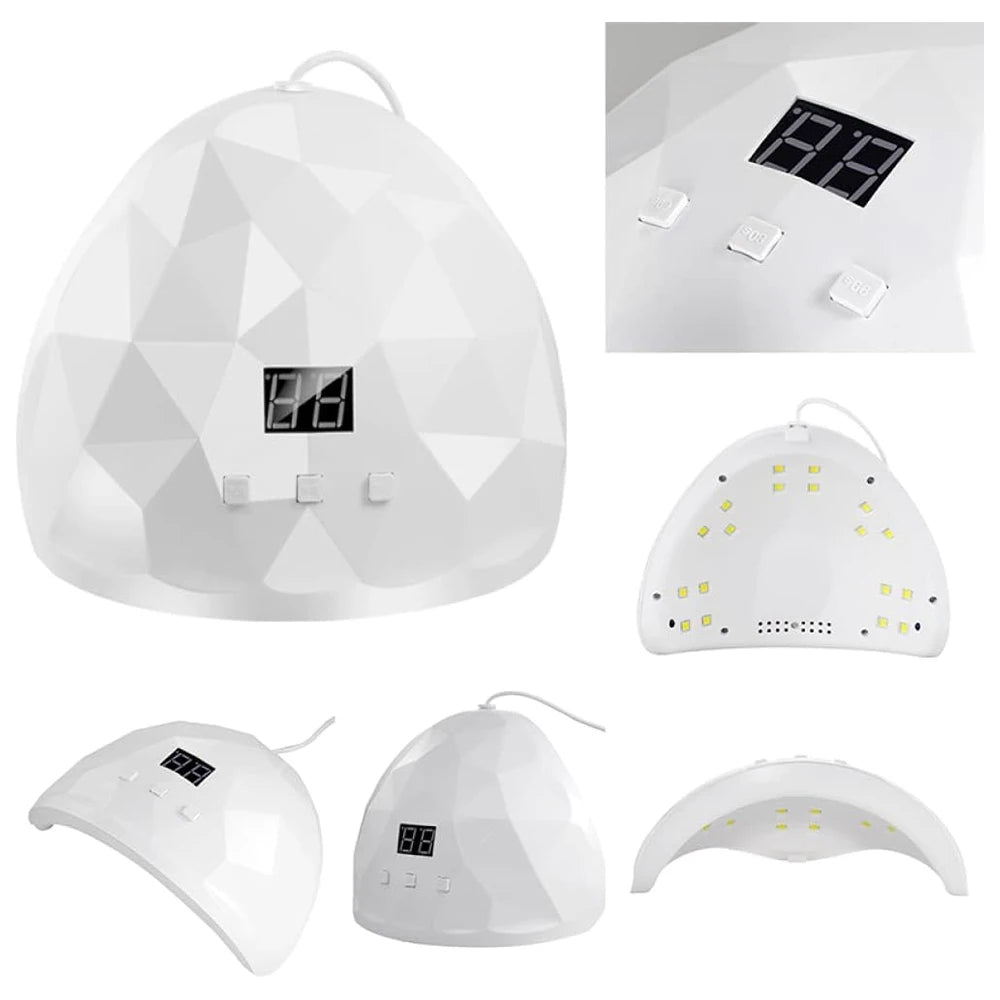 LULAA UV Nail Polish Lamp Gel Curing Polishing Lamp with Three Timing
