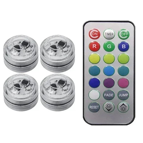 Wireless Adhesive LED Car Interior Ambient Light Remote Control Decor