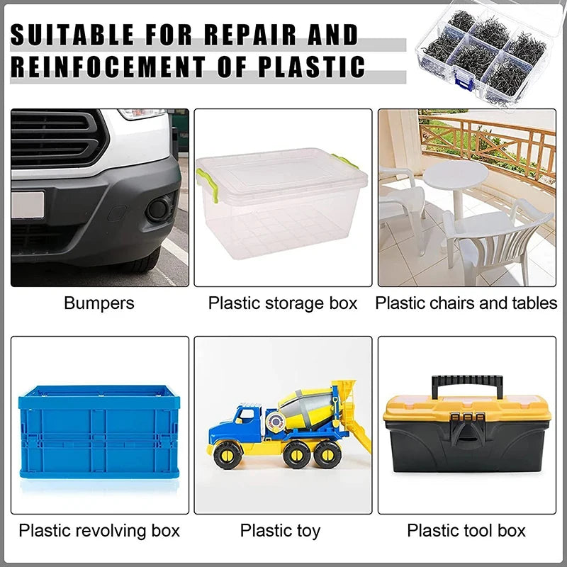 100-600Pcs Auto Plastic Repair Welding Nails Car Bumper Repair Welded
