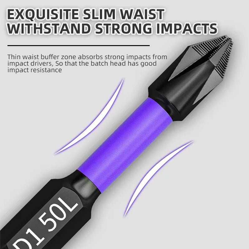 6PC Upgraded High Hardness And Strong Magnetic Bit 25/65/70/90/150mm