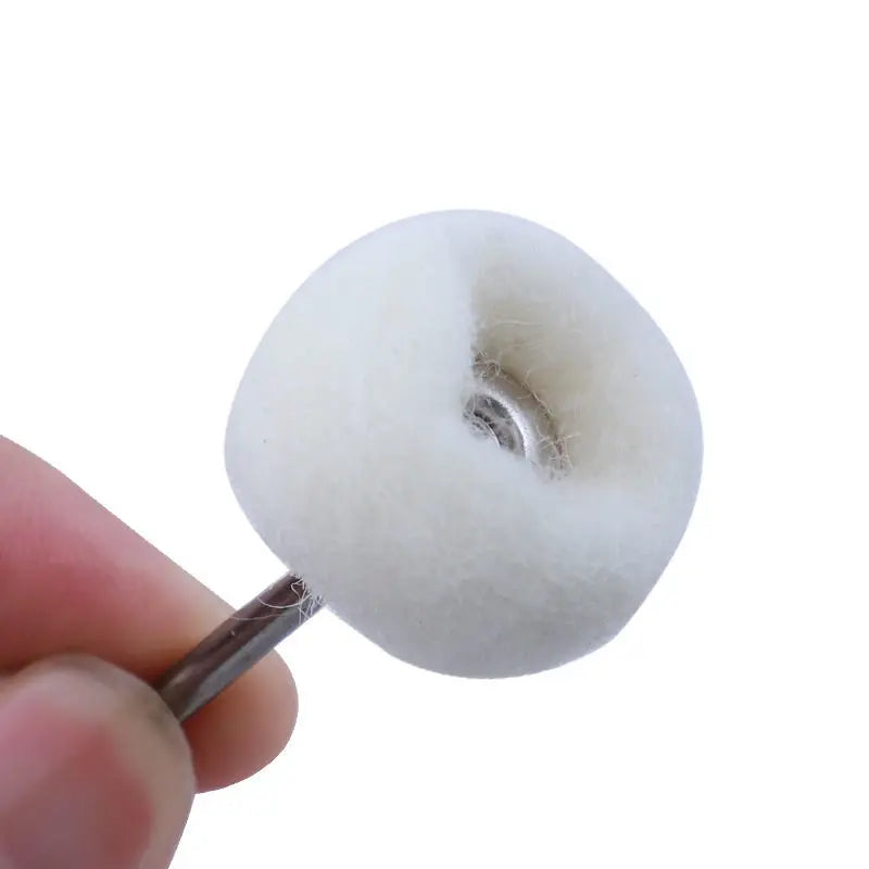 10Pcs Mini grinding sanding head abrasive disc felt 3mm Shank buffing