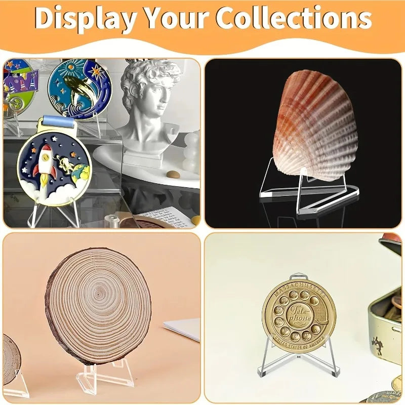 30pcs Clear Acrylic Display Stands for Sports Cards And Graded