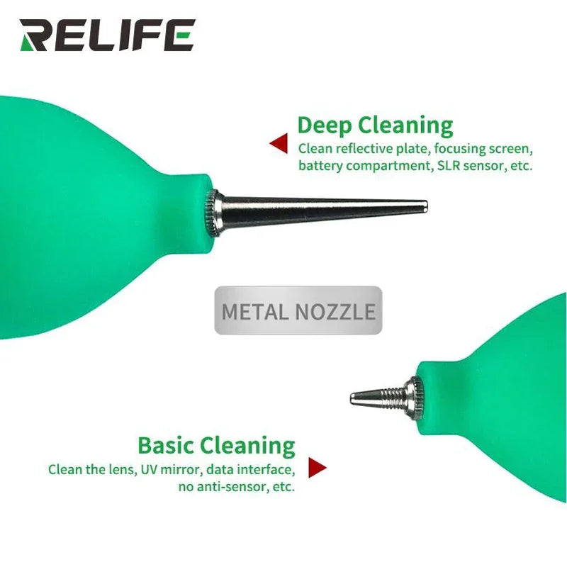 RELIFE 2in1 Phone Repair Dust Cleaner Air Blower Ball Cleaning Pen for