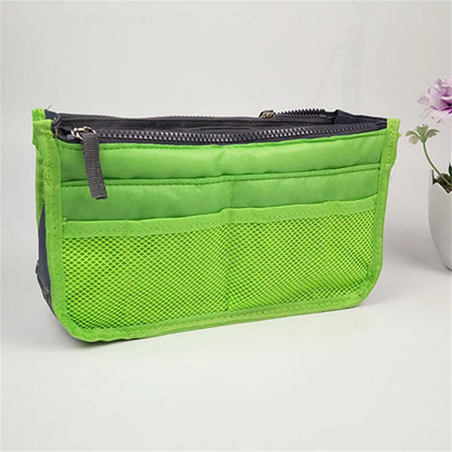 Multifunctional Bi-fold Storage Bag Double Zipper Large Capacity