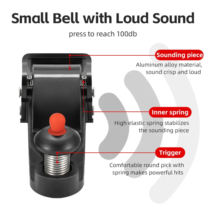 ROCKBROS Bicycle Bell Aluminum Alloy Horn Small Volume Portable Sound