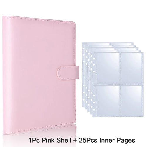 25pcs Page(4 Grids) Photo Card A5-Binder Kpop Photo Albums Idol Cards
