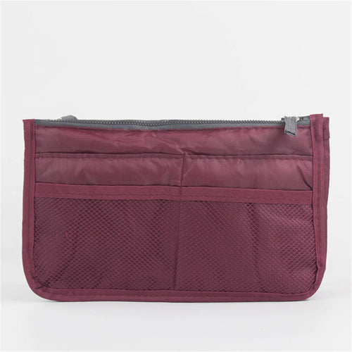 Multifunctional Bi-fold Storage Bag Double Zipper Large Capacity