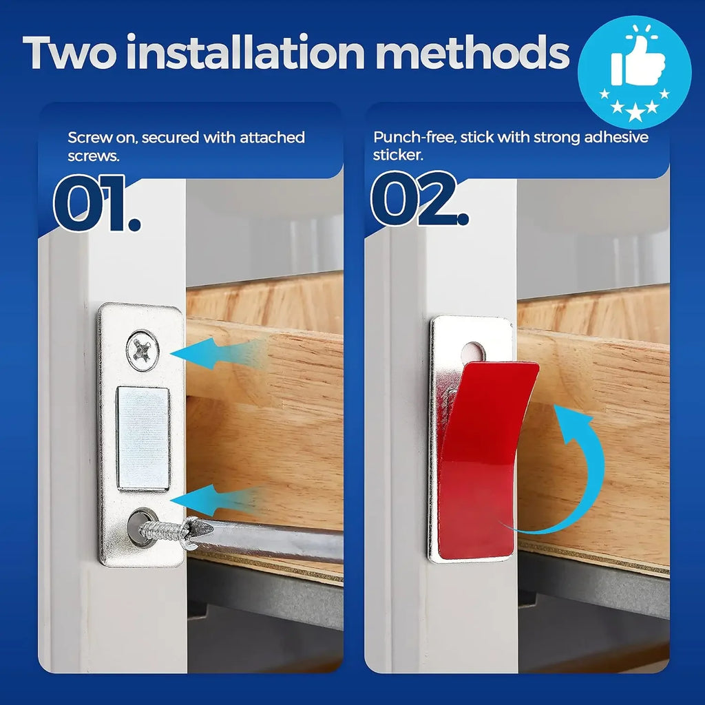 Magnetic Cabinet Catches Ultra Thin Door Strong Magnets Stopper