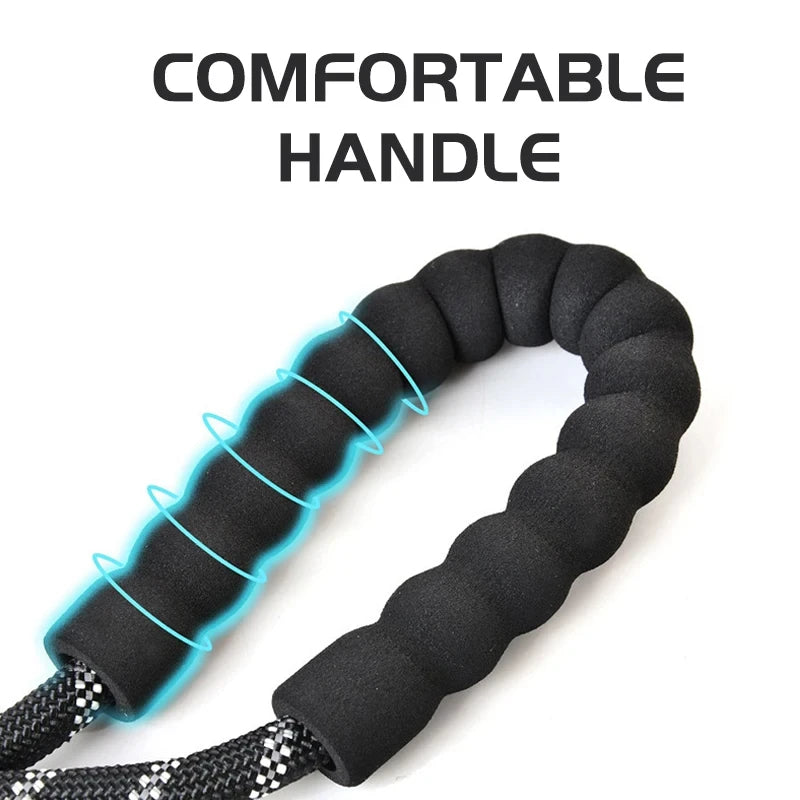 Reflective Dog Leash With Comfortable Padded Handle - Double Heavy