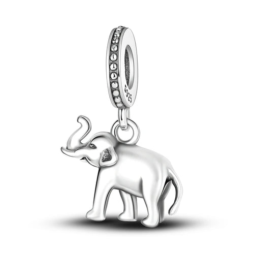 925 Sterling Silver Charms Beads Pendant Tree of Life Dog Elephant