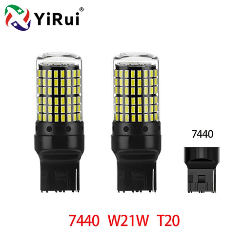 YiRui 2pcs 12-48V New LED Bulbs 144smd Lamp Reverse Turn Signal Light