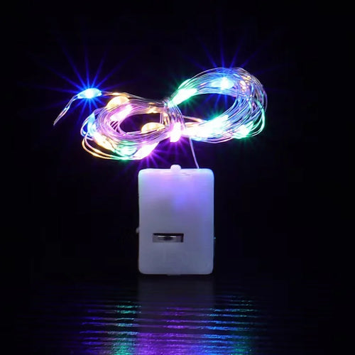 1/5/10pcs Fairy Lights String Button Battery Light Home Decor Living