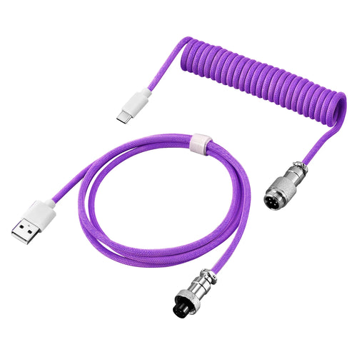 Coiled Keyboard Cable Type C To USB-A Mechanical Keyboard Cable