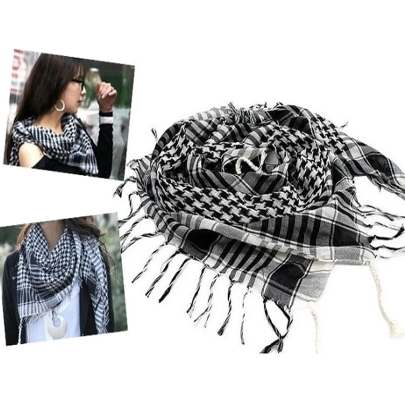 Fashion Military Fashion Lightweight Army Plaid Scarf Unisex Tactical