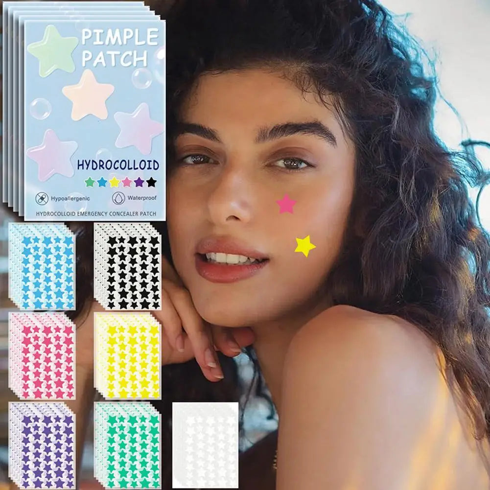 1400pcs Colorful Star Pimple Removal Sticker Invisible Breathable