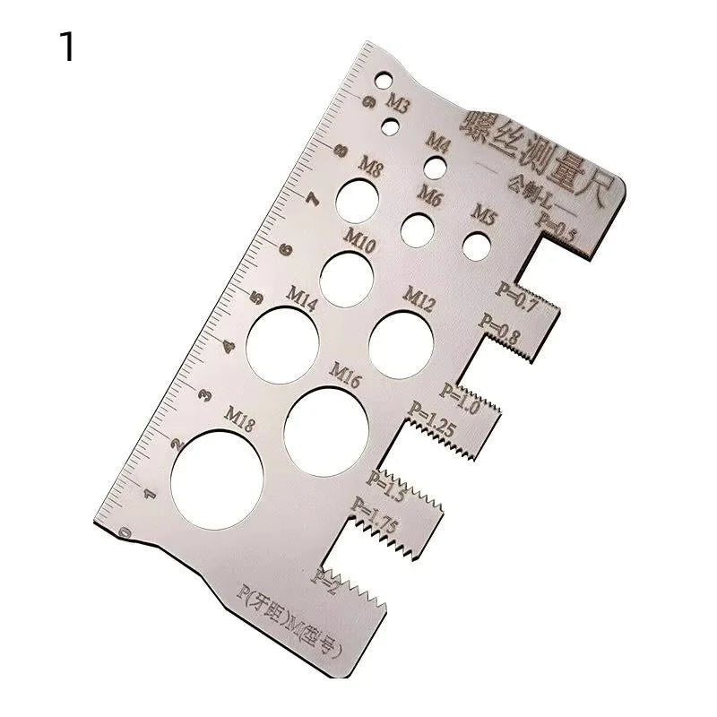 NEW Screw Thread Pitch Gauge Ruler Measuring Tool Bolt Nut Metric