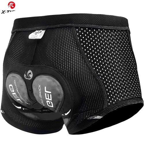 X-TIGER Men's Cycling Underwear Shorts 5D Cushion Race Athletic Shorts