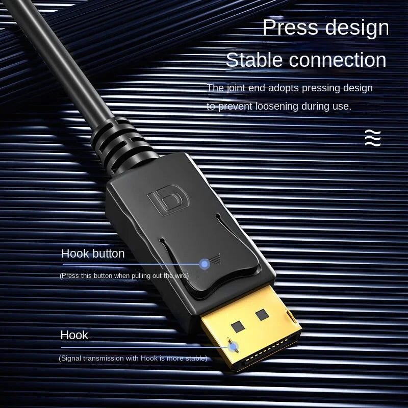 1.8M DP To HDMI-compatible Cable 4k DisplayPort To HD Adapter Male To