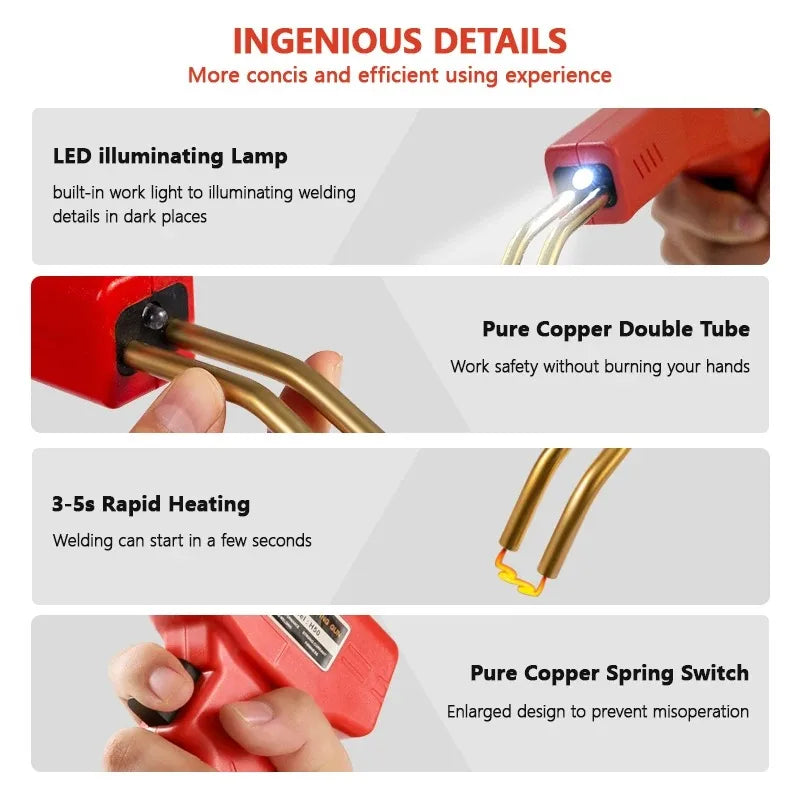 Plastic Welder Welding Machine Car Bumper Soldering Gun 4 Types