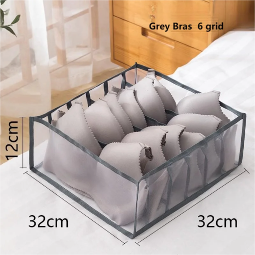 1pc Underwear Drawer Organizer Storage Box Foldable Closet Organizers