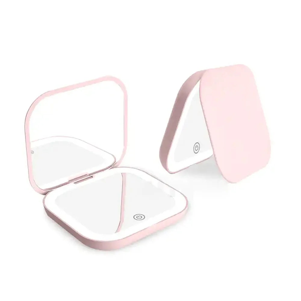 Compact Small Mini Gift Vanity Table Folding Led Lights Portable Hand