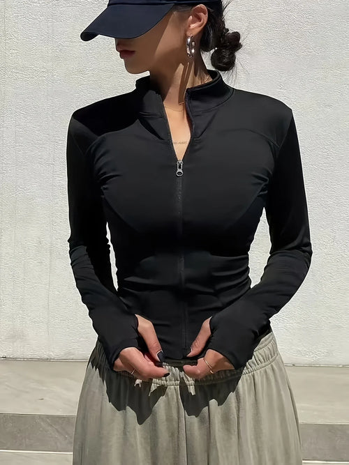 2025 Fall Pilates Quick-Dry Athletic Jacket for Women - Ideal for Gym
