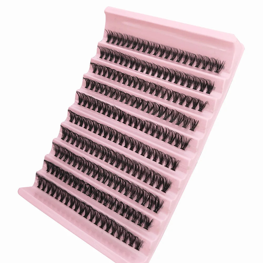 MIAOJIE 200pcs Cluster Lashes Individual Lashes 8-16mm Natural Look