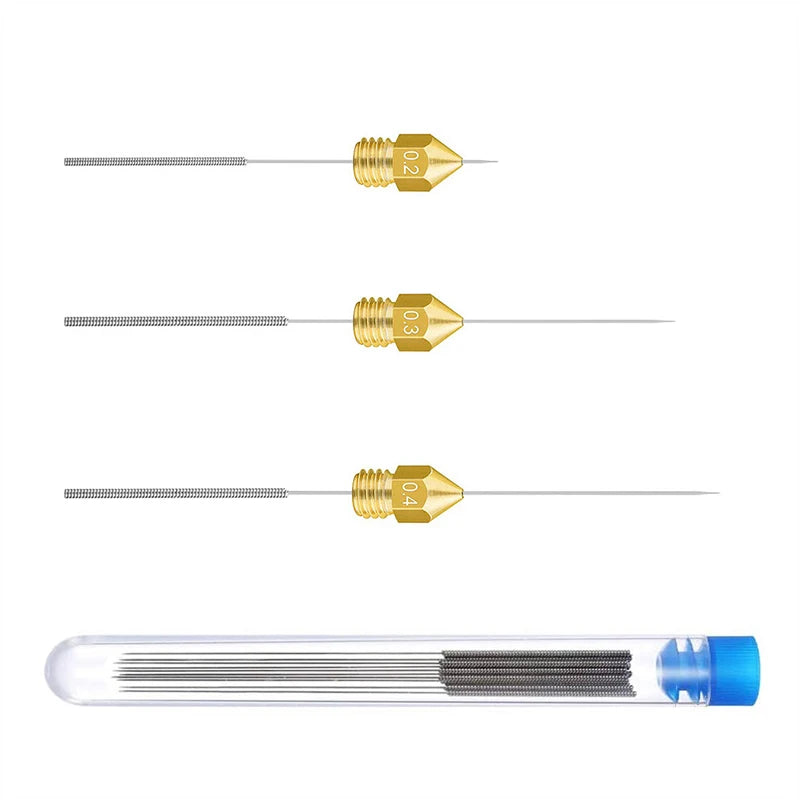 3D Printer Nozzle Cleaning Kit 0.2/0.3/0.4/0.5/0.6/0.8/1.0mm Stainless