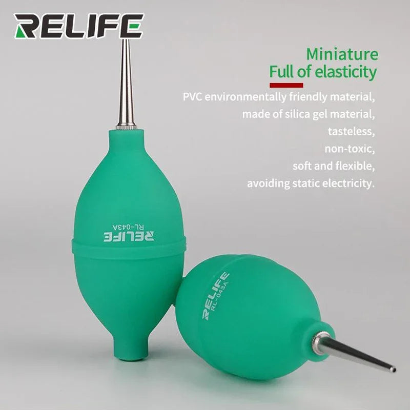 RELIFE 2in1 Phone Repair Dust Cleaner Air Blower Ball Cleaning Pen for