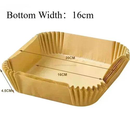 Cooking Paper Air Fryer Disposable Paper Square Round Baking Barbecue