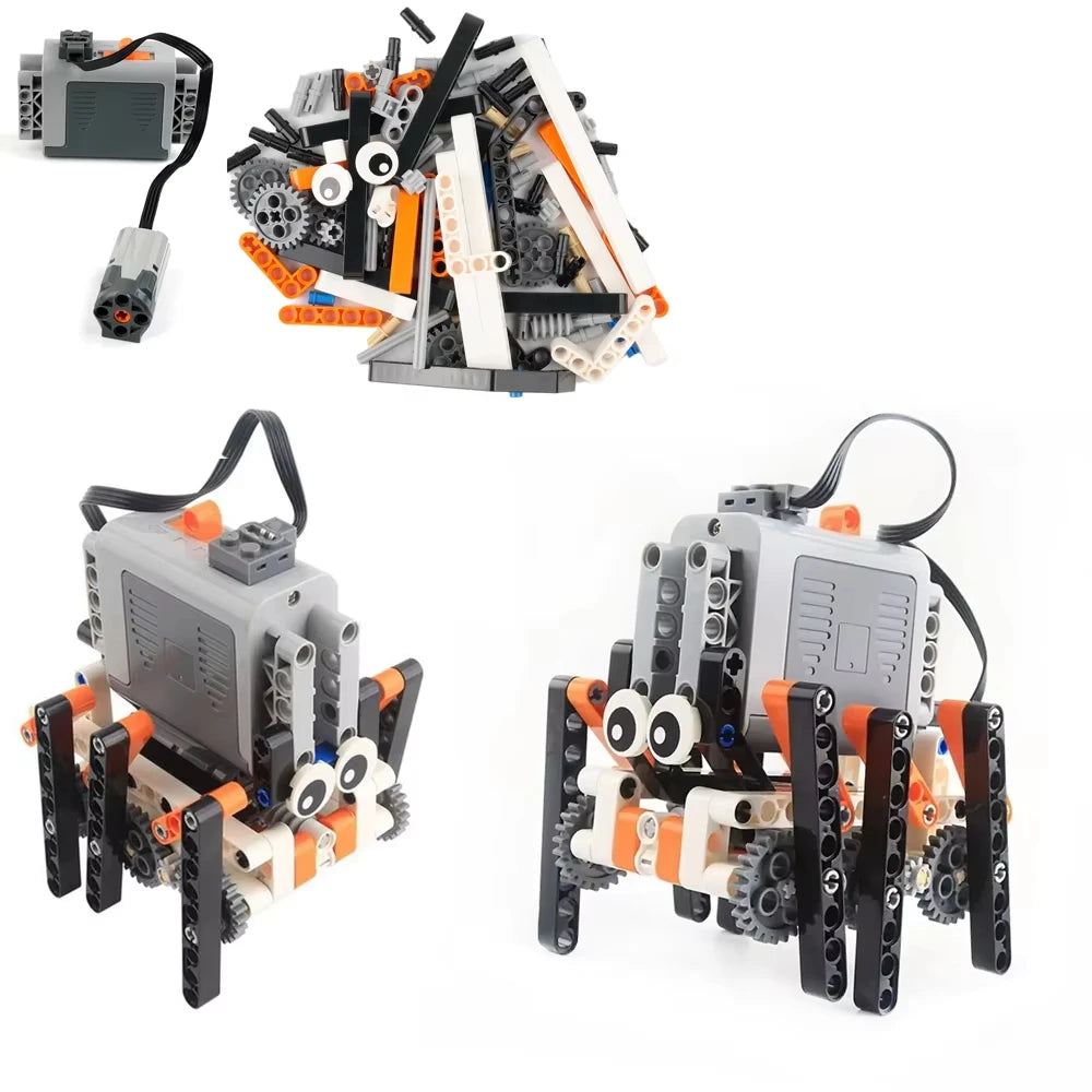 Walking Robot Building Block Set Hexapod Bionic Technology Power Motor
