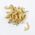 Rubber Maggots Fishing Bait Set with Hooks - Versatile Grub Lures for