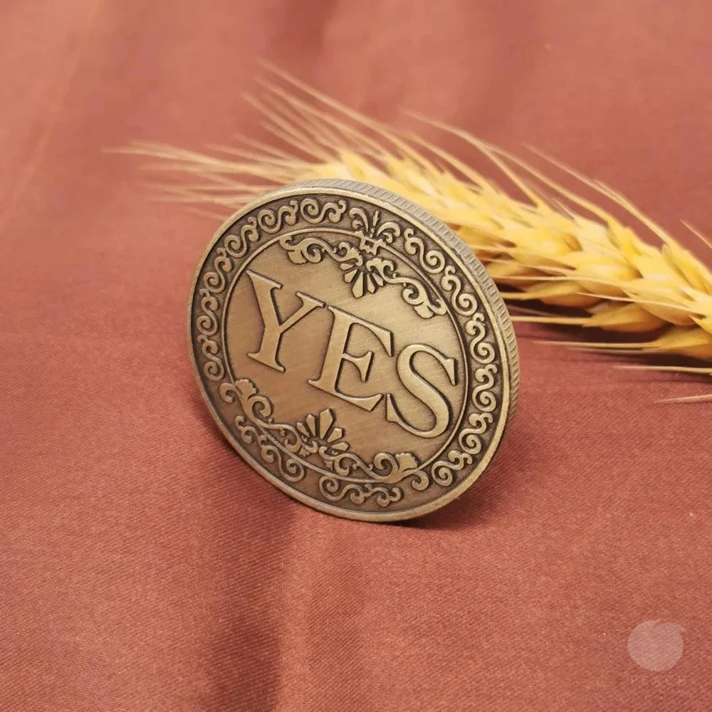 Bronze Yes or No Commemorative Coin Souvenir Non-currency Coins Game