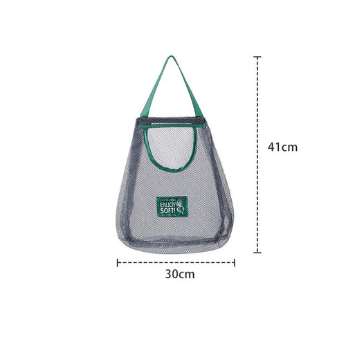 Reusable Storage Bags Kitchen Hanging Mesh Bag Home Fruit And