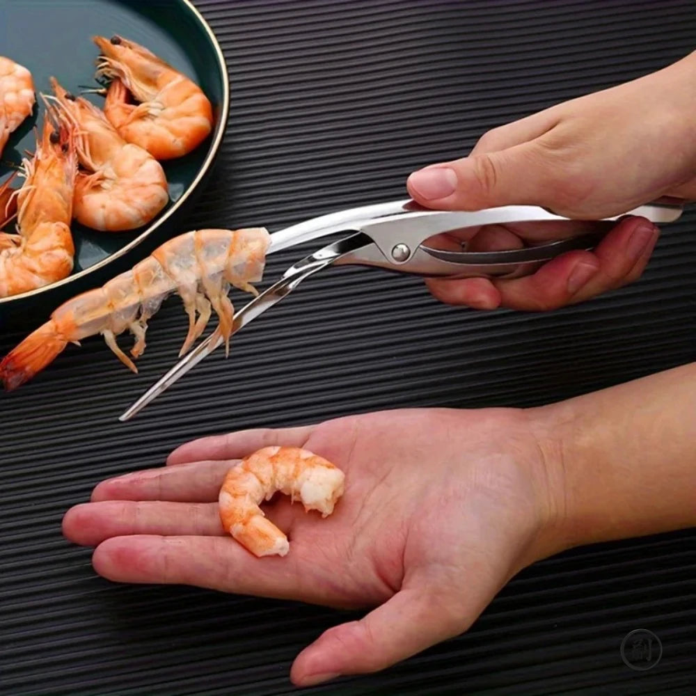 Stainless Steel Shrimp Deveined Device - Ergonomic Fishbone