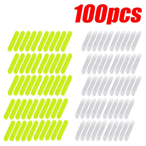 10-100Pcs Motorcycle Helmet Warning Reflective Stickers Night Safety