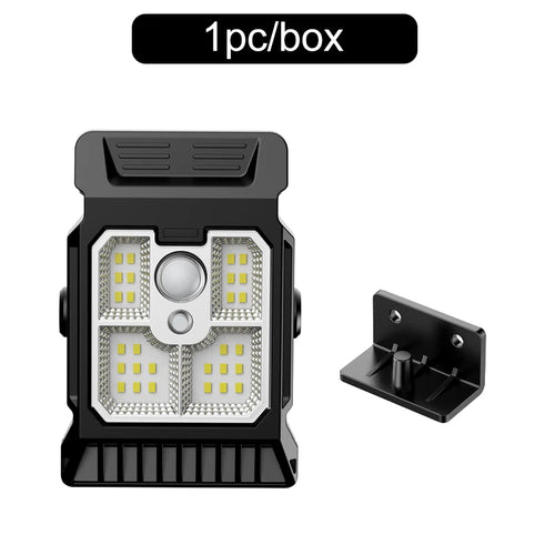 New upgraded intelligent sensing solar clip lamp outdoor courtyard