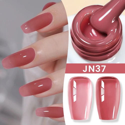 BORN PRETTY 83 Colors 10ml Jelly Nude Gel Nail Polish Autumn Amber