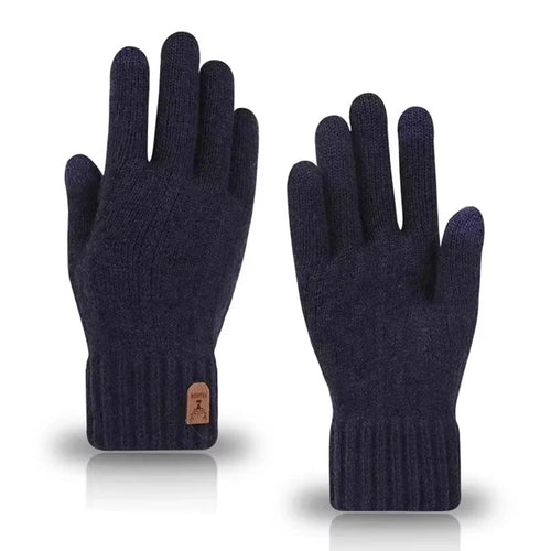 Winter Warm Gloves for Men and Women, Touchscreen Thickened Knitted