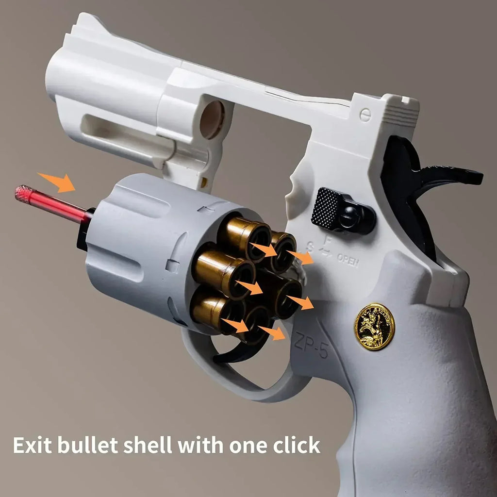 Magnum ZP5 357 Continuous Firing Soft Dart Blaster Toy with Multiple