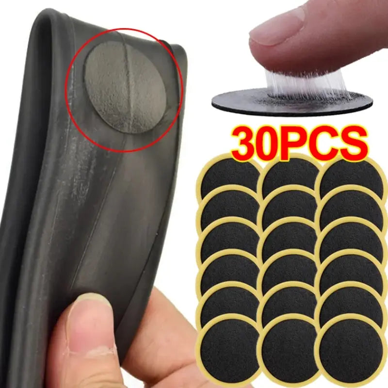 30/20/10PCS Bicycle Glue-free Tire Patches Tool Quick Repairing Tyre