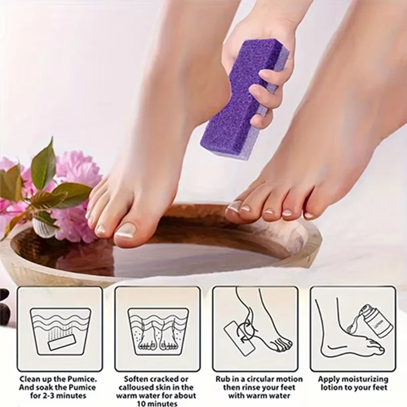 YIKOOLIN 2-in-1 Pumice Stone And Foot Scrubber Callus Remover Hard