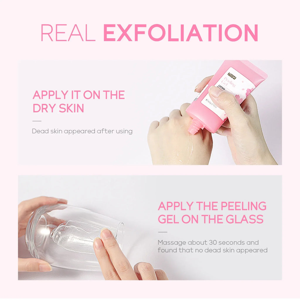 Sakura Face Deep Cleaning Exfoliating Gel Skin Care Whitening