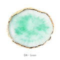 1PC Round Resin Agate Stone Nail Art Palette False Nail Tips Mixing