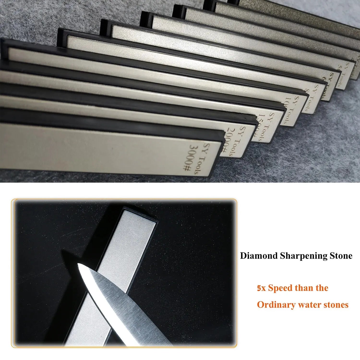 1pc Diamond Sharpening Stone for Home and Outdoor Knives Sharpens