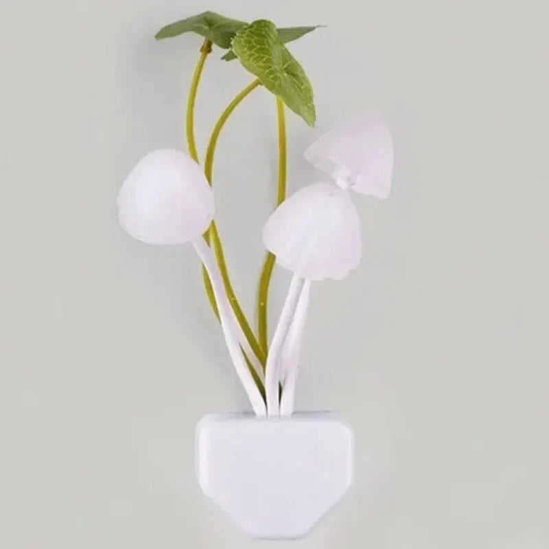 Novelty Mushroom Fungus Night Light EU & US Plug Light Sensor 220V 3