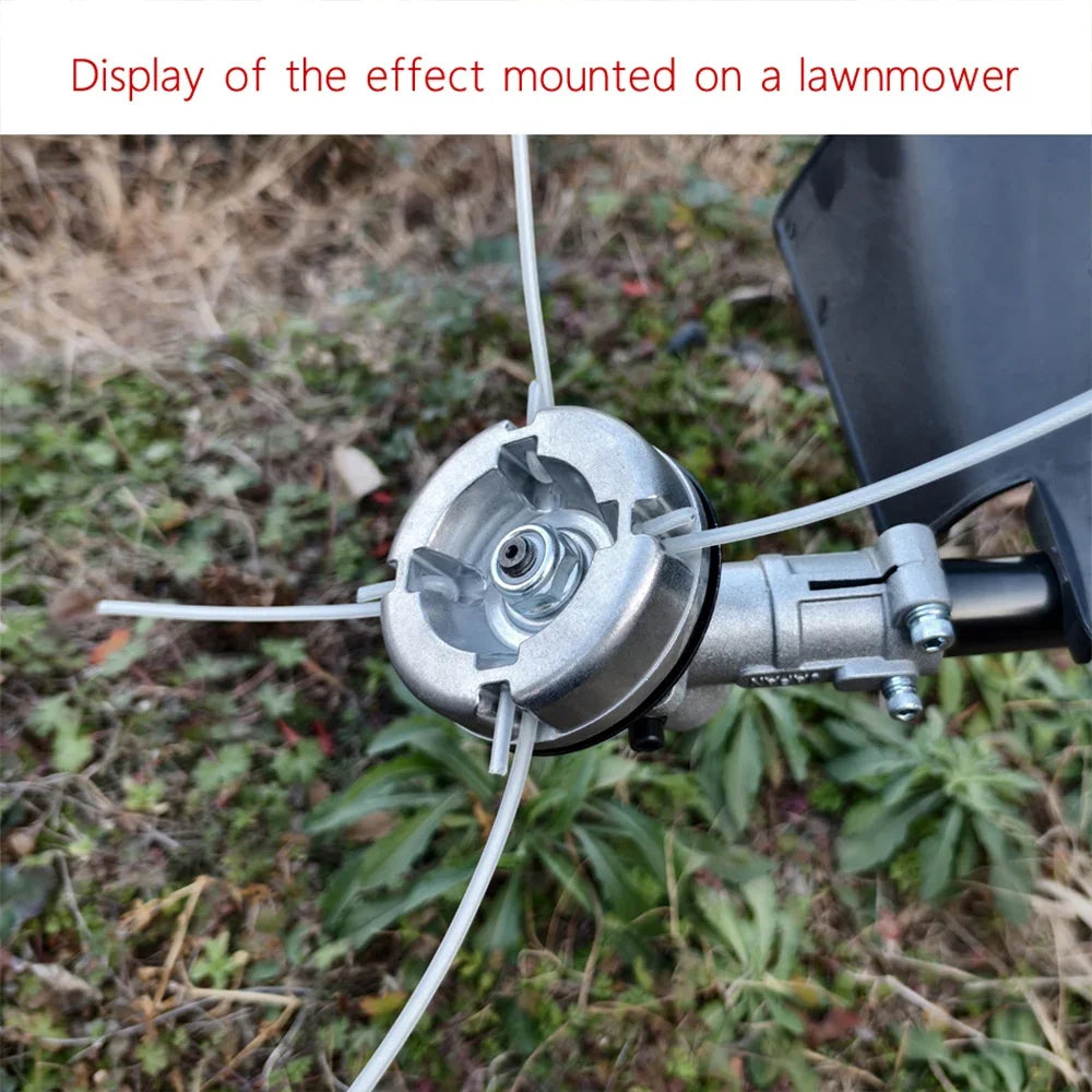 Universal Aluminum Alloy Lawn Mower Head and Replacement Nylon Steel