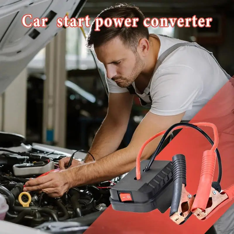 Portable Car Battery Jump Starter Jump Box Lithium Battery Converter -